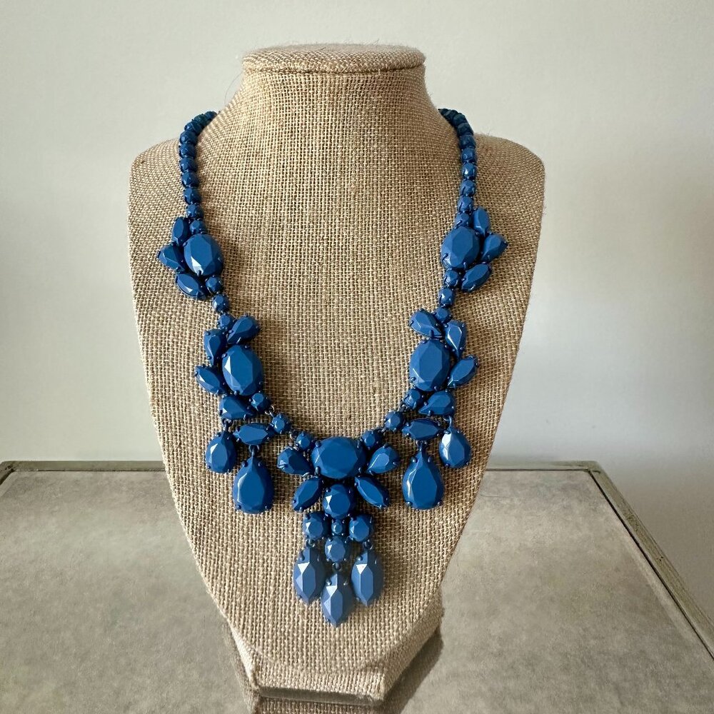 JCrew Statement Necklace Pantone Blue